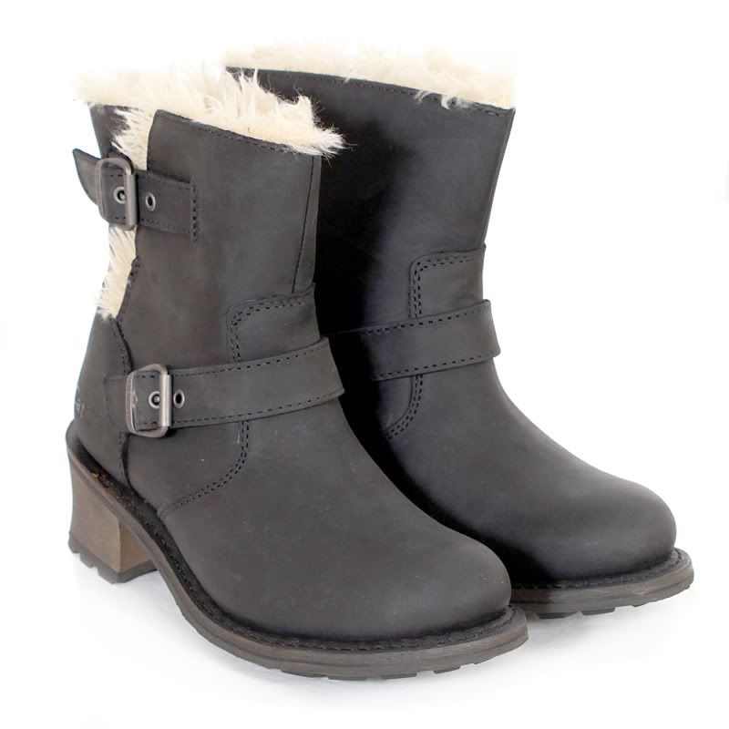 womens leather fur lined boots